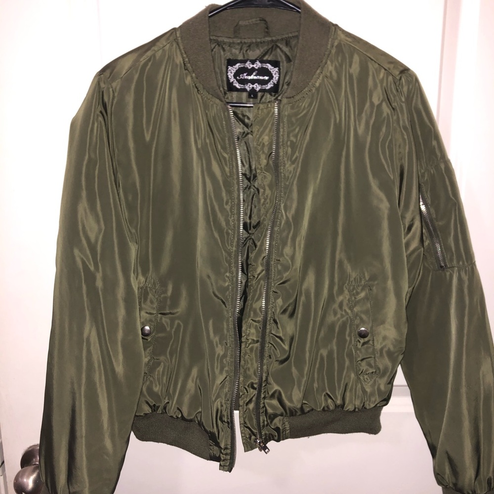 Green Bomber Jacket